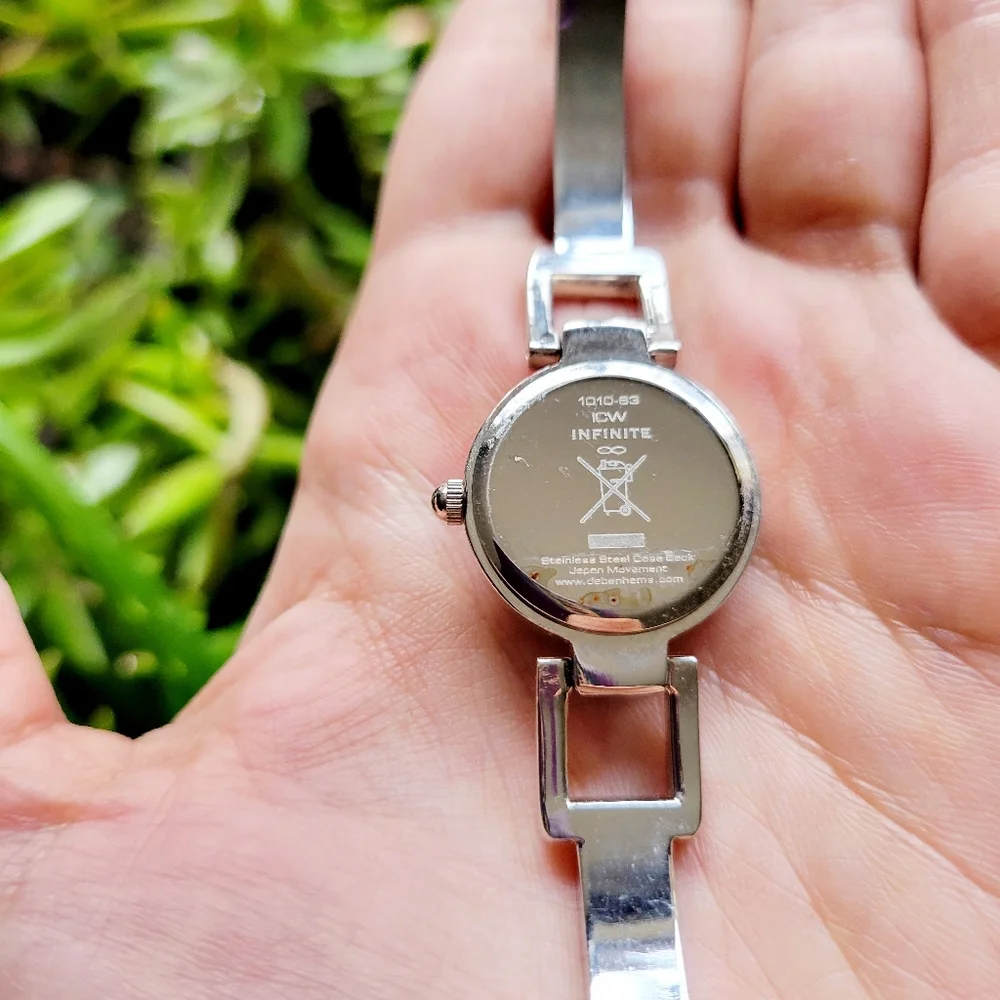 Infinite Infinity Silver Rhinestone Watch - Picture 10 of 10